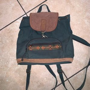 Vintage Women’s Small Embroidered Backpack